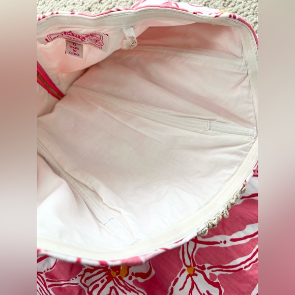 Lilly Pulitzer vintage bloomy dress pink floral tropical strapless preppy size 6 - Picture 9 of 9